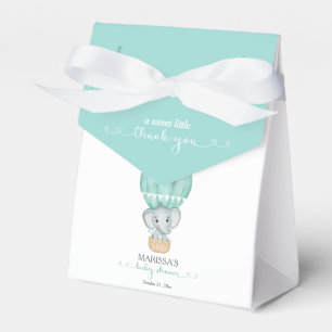 Ballotins Petit Merci doux Baby shower vert éléphant