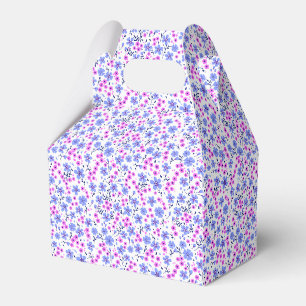 Ballotins Petit motif floral mignon blanc bleu rose