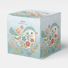 Ballotins Petit oiseau bleu rose Fleurs Ballotin