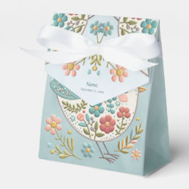 Ballotins Petit oiseau bleu rose Fleurs Ballotin