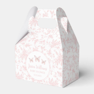 Ballotins Petit papillon rose baby shower bonbon ballotin