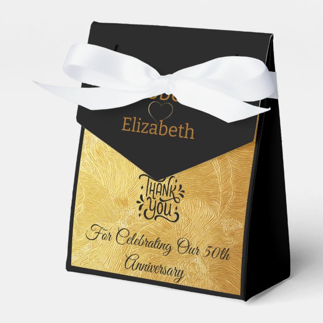 Ballotins Petit parti glamour Gold et Black Elegant (Verso)