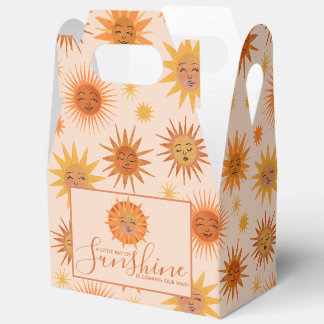 Ballotins Petit rayon de soleil Baby shower d'aquarelle