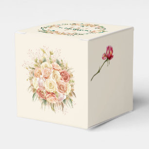 Ballotins Petite boîte cadeau florale sophistiquée