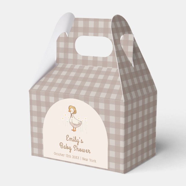 Ballotins Petite ferme En vichy Baby shower (Verso)