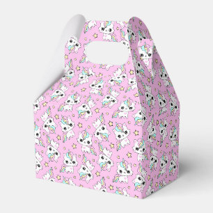 Ballotins petite licorne mignonne étoiles fond rose