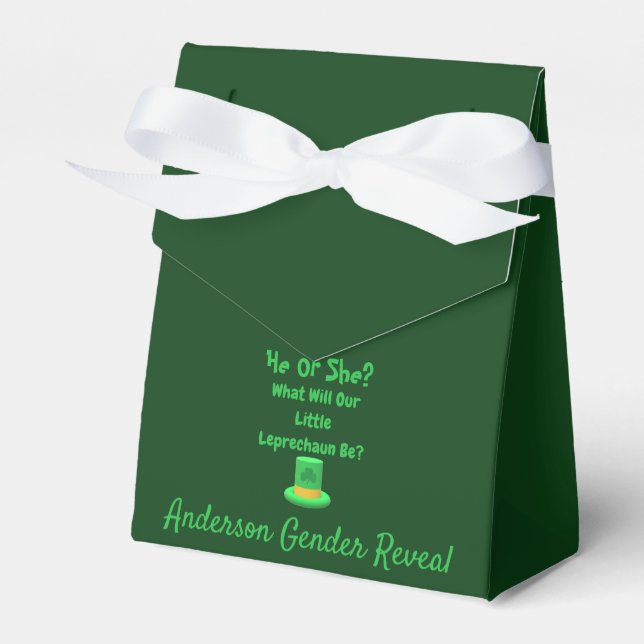 Ballotins Petite révélation de genre Leprechaun (Verso)