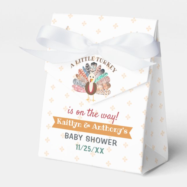 Ballotins Petite Turquie En Route ! Baby shower de Thanksgiv (Verso)