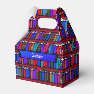 Ballotins Petites étagères de livres de bibliothèque Red Gab