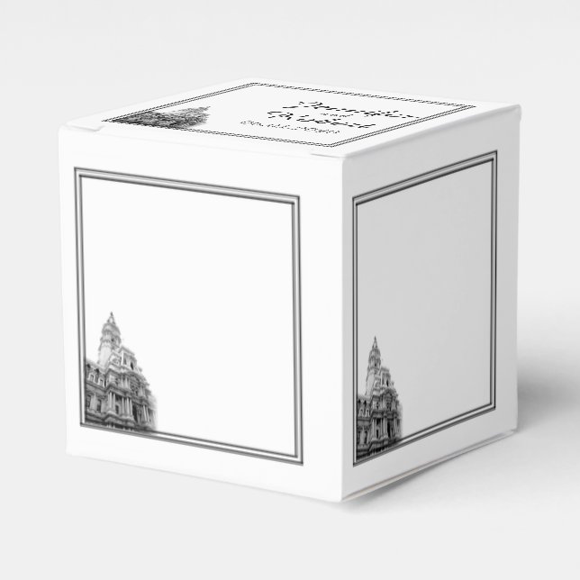 Ballotins Philadelphie Destination Ballotin de mariage (Verso)