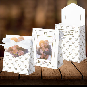 Ballotins Photo du Mariage de la carte Tarot Lovers   MERCI
