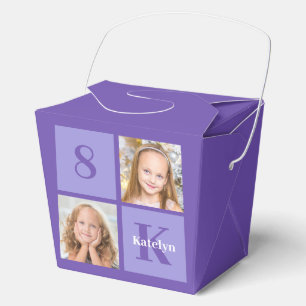 Ballotins Photo Personalisée Plutôt Violet Fête d'Anniversai