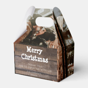 Ballotins Photo Rustic Wood Joyeux Noël Fête de Noël