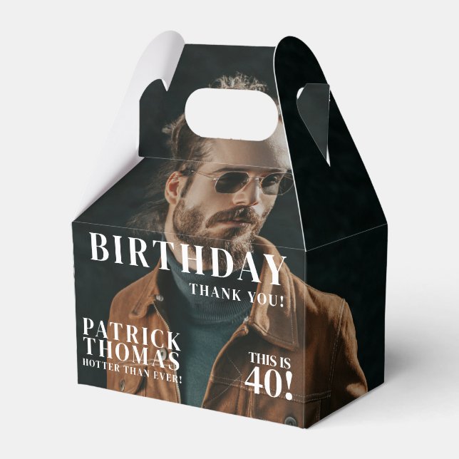 Ballotins Photos personnalisées Anniversaire Magazine Couver (Verso)