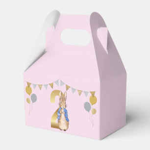 Ballotins Pierre le lapin 2e anniversaire rose
