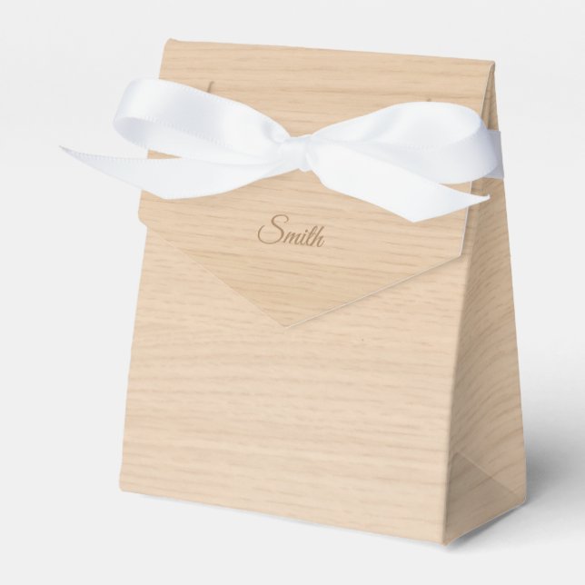 Ballotins Pin clair boîte de mariage en bois (Verso)