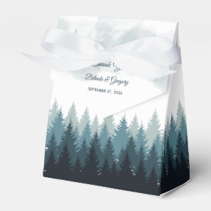 Ballotins Pine Arbre Aquarelle Forêt Mariage rustique