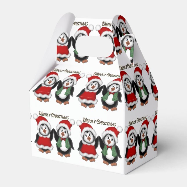 Ballotins Pingouins mignons Joyeux Ballotin de Noël (Verso)