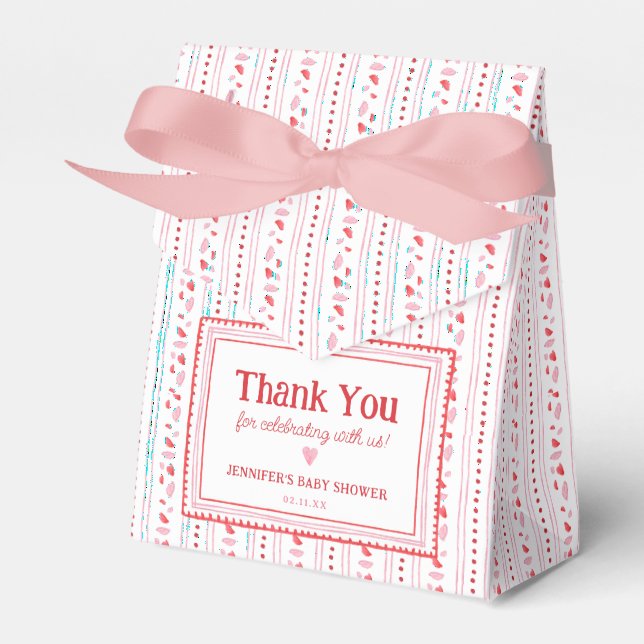 Ballotins Pink and Red Sweetheart Valentine's Day Favor (Verso)