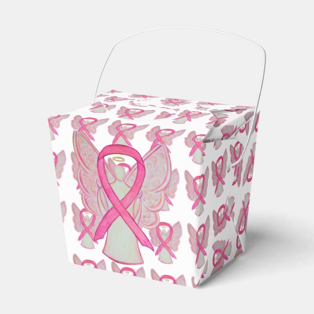 Ballotins Pink Awareness Ribbon Angel Sortir Ballotin (Verso)