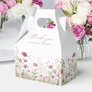Ballotins Pink Baby In Bloom Wildflower Baby Shower Gable