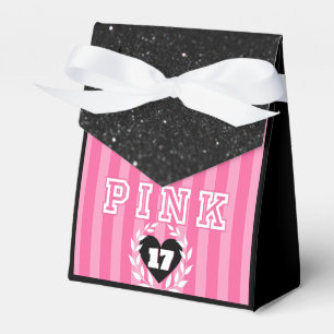Ballotins PINK Black Stripes Fille Anniversaire/Fête du bois