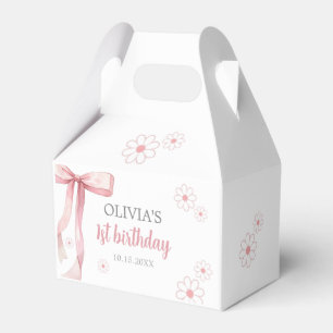 Ballotins Pink Bow 1er anniversaire fille