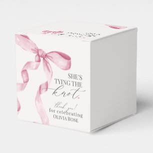 Ballotins Pink Bow Attache Le noeud Fête des mariées cadeau