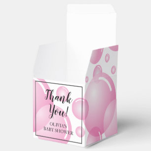 Ballotins PInk bulle de savon baby shower merci fête