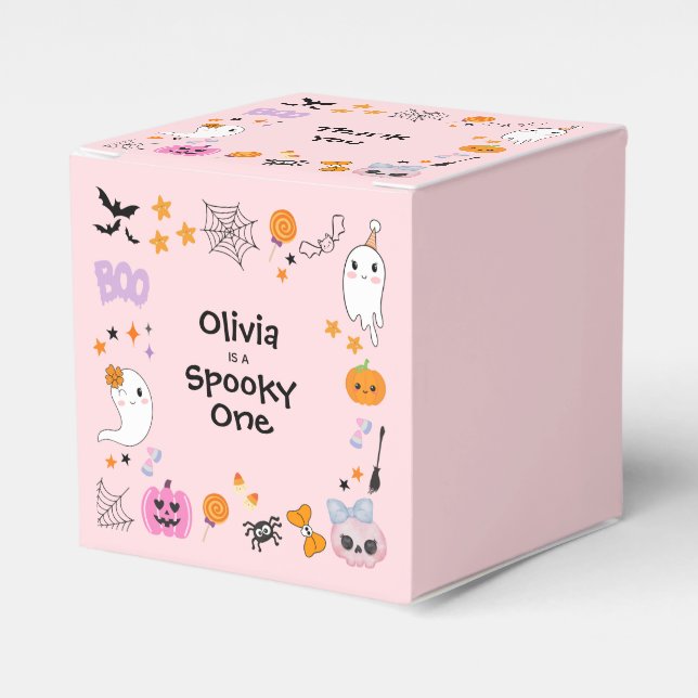 Ballotins Pink Éffrayant One Cute Ghost Halloween 1er Annive (Verso)