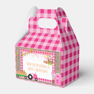 Ballotins Pink En vichy Citrouille Patch Farmer Fille Annive