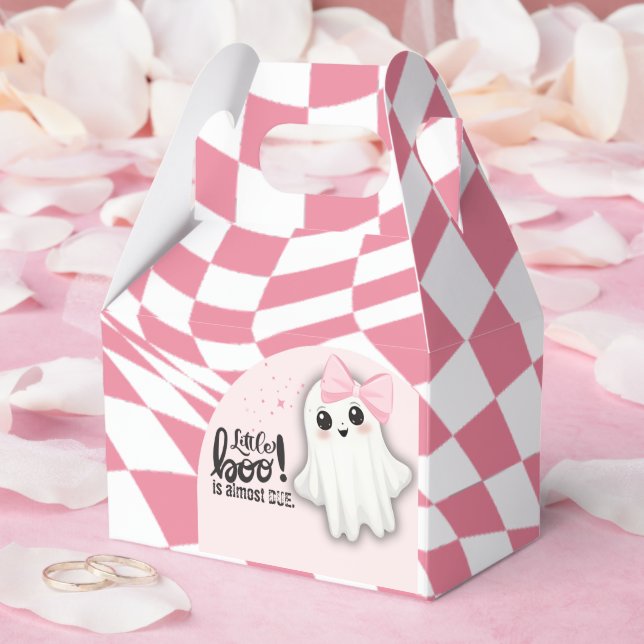 Ballotins Pink Ghost Little Boo est presque dû Baby shower (Mariage)