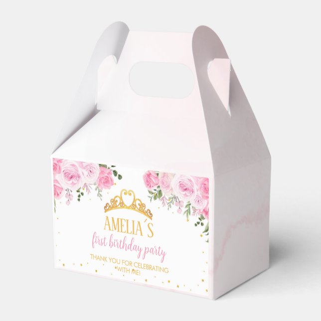 Ballotins Pink Golf Floral Crown Princess Ballotin (Verso)