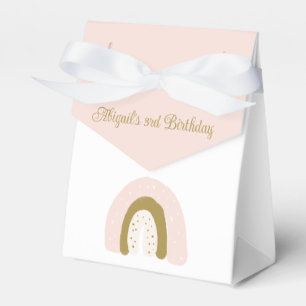 Ballotins Pink Pastel Aquarelle Rainbow fête d'anniversaire