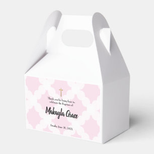 Ballotins Pink personnalisée Baby girl Baptême Merci Cadeau