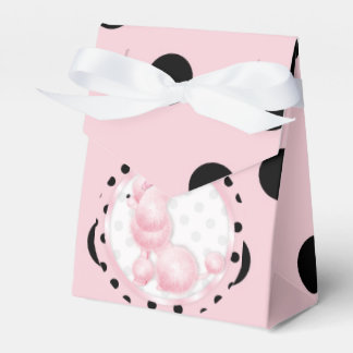 Ballotins Pink Poodle Birthday Party Favor Box