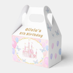 Ballotins Pink Princess Castle Ballotin de fête d'anniversai