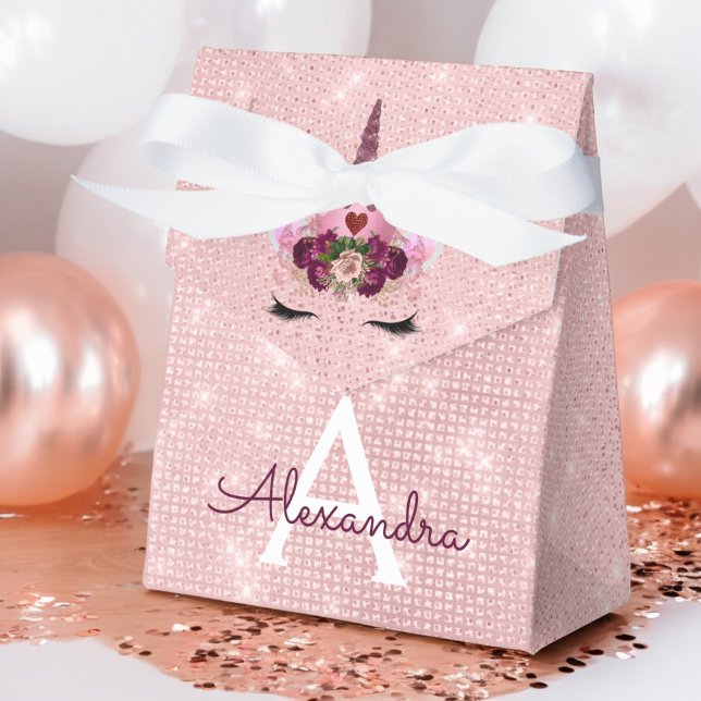 Ballotins Pink Princess Unicorn Rose Gold Blush Pink Parties (Créateur téléchargé)