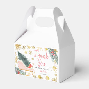 Ballotins Pink Sleigh Baby shower Petit paquet de joie