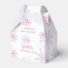 Ballotins Pink Winter Wonderland Baby shower Snowflakes Girl