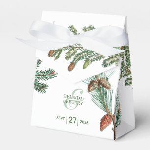 Ballotins Pins Rustiques Forêt Verdure Mariage Favor Bo