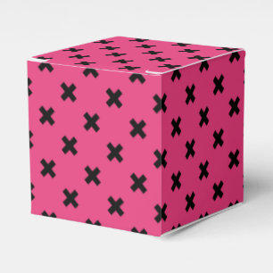 Ballotins Piqûres de croix noire sur fuchsia