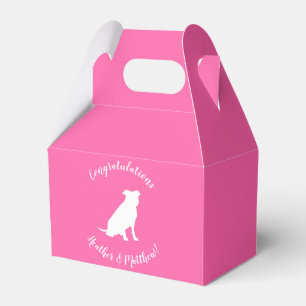 Ballotins Pit Bull Chien Baby shower rose fille Pitbull