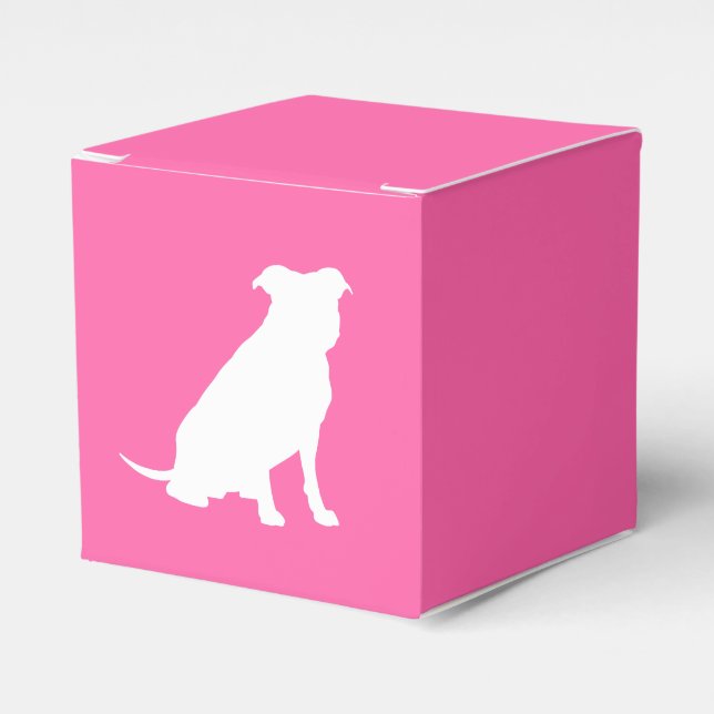 Ballotins Pit Bull Chien Baby shower rose fille Pitbull (Verso)