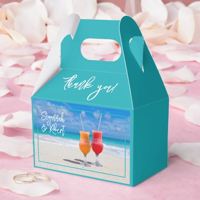 Ballotins Plage Boissons Merci Mariage Favoriser les boîtes (Mariage)