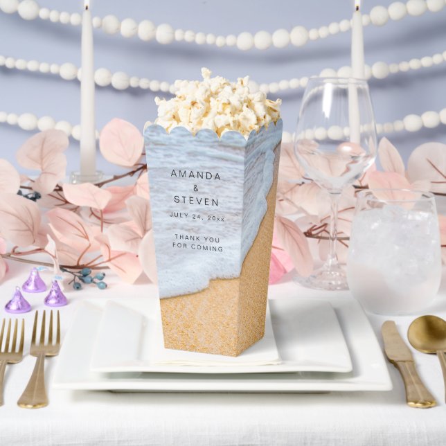 Ballotins Plage de sable avec Surf Mariage en mousse Merci (Mariage)