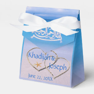 Ballotins Plage & Mer Bleue Musulmane Mariage islamique Favo