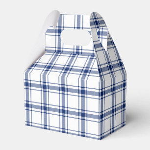 Ballotins Plaid naval bleu et blanc