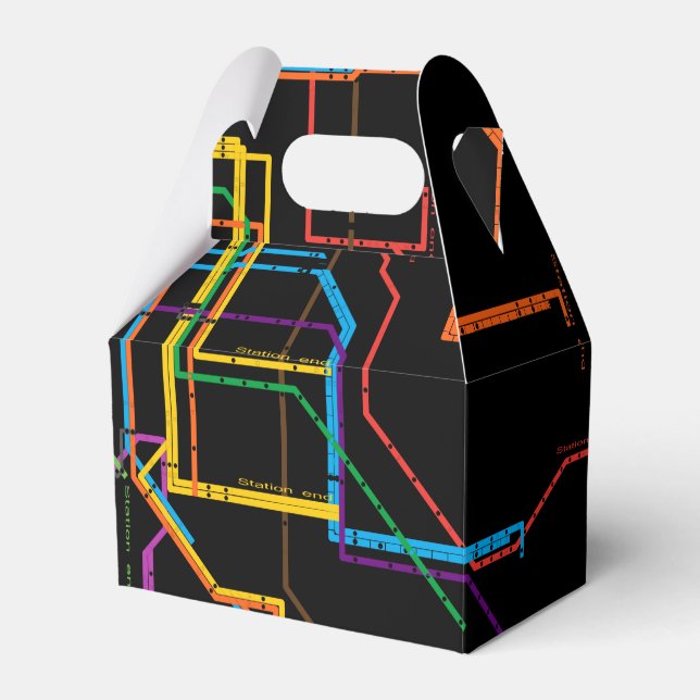 Ballotins Plan du métro de la ville (Verso)