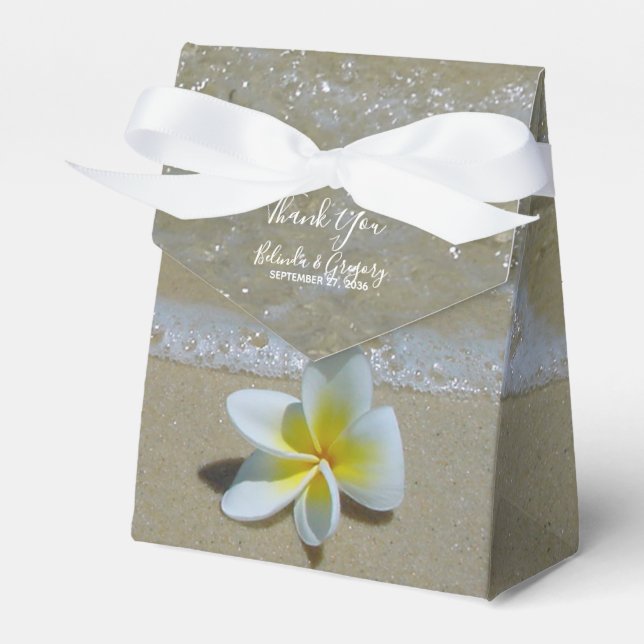 Ballotins Plumeria Frangipani sur le Mariage de sable (Verso)
